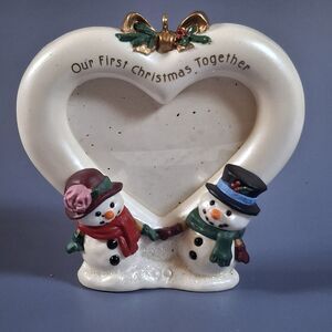 Hallmark Photo Holder Ornament Keepsake Collection First Christmas Together